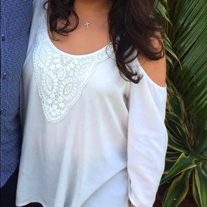 Cold Shoulder lace top